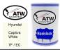 Preview: Hyundai, Captiva White, 7F / EC: 500ml Lackdose, von ATW Autoteile West.
